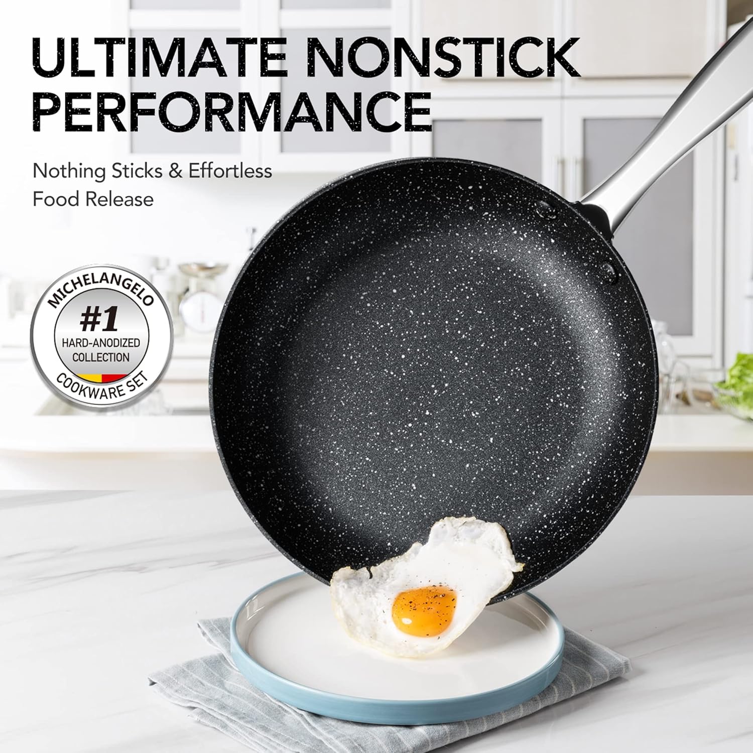 Professional MICHELANGELO Cookware Set for induction use