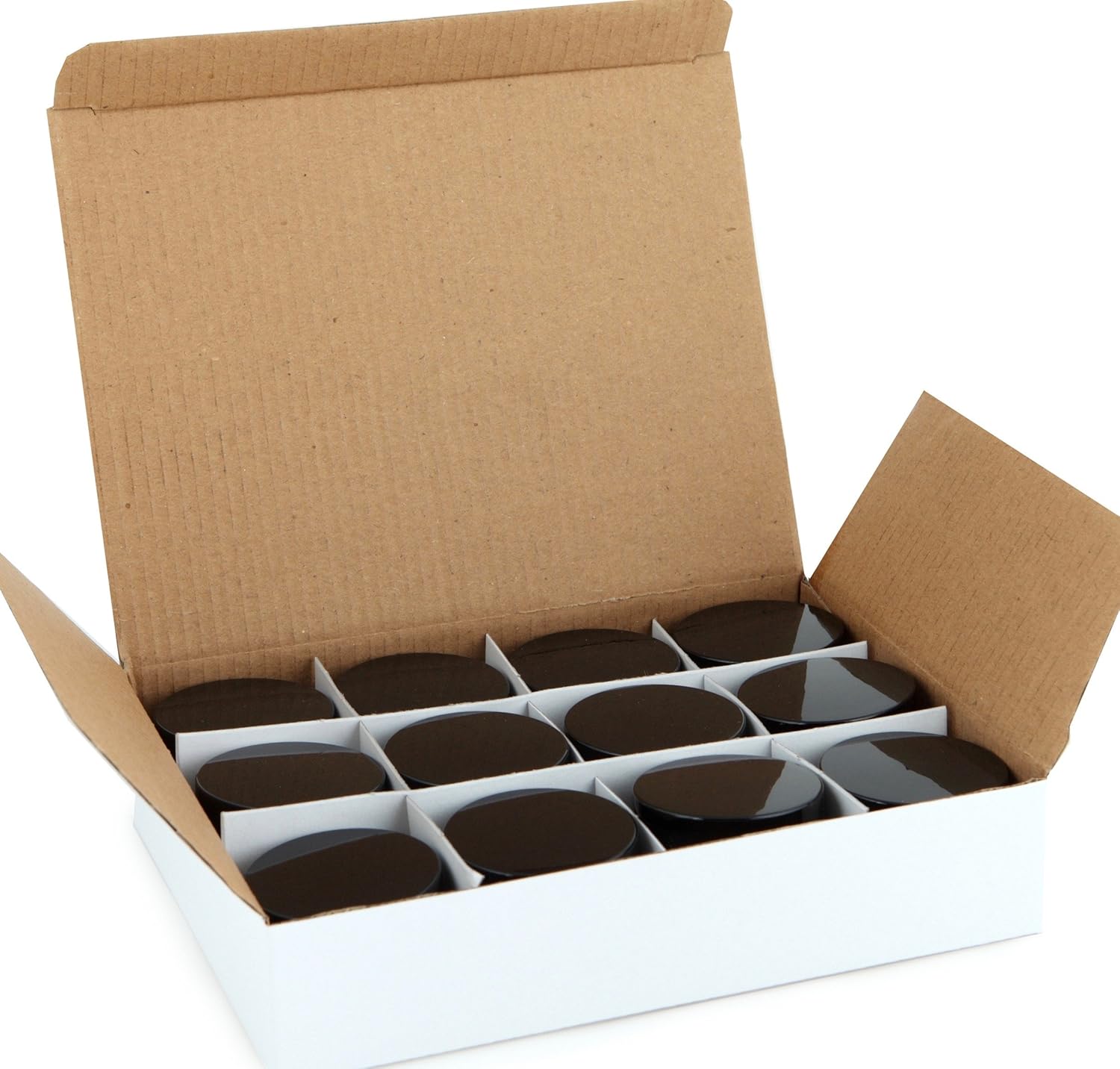 Vivaplex - 12 oz Clear Glass Jars with Inner Liners