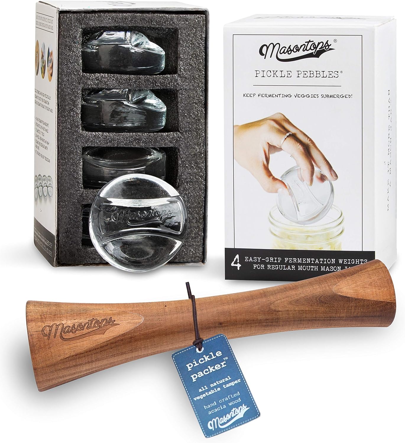Masontops Pickle Packer Fermentation Tool Set