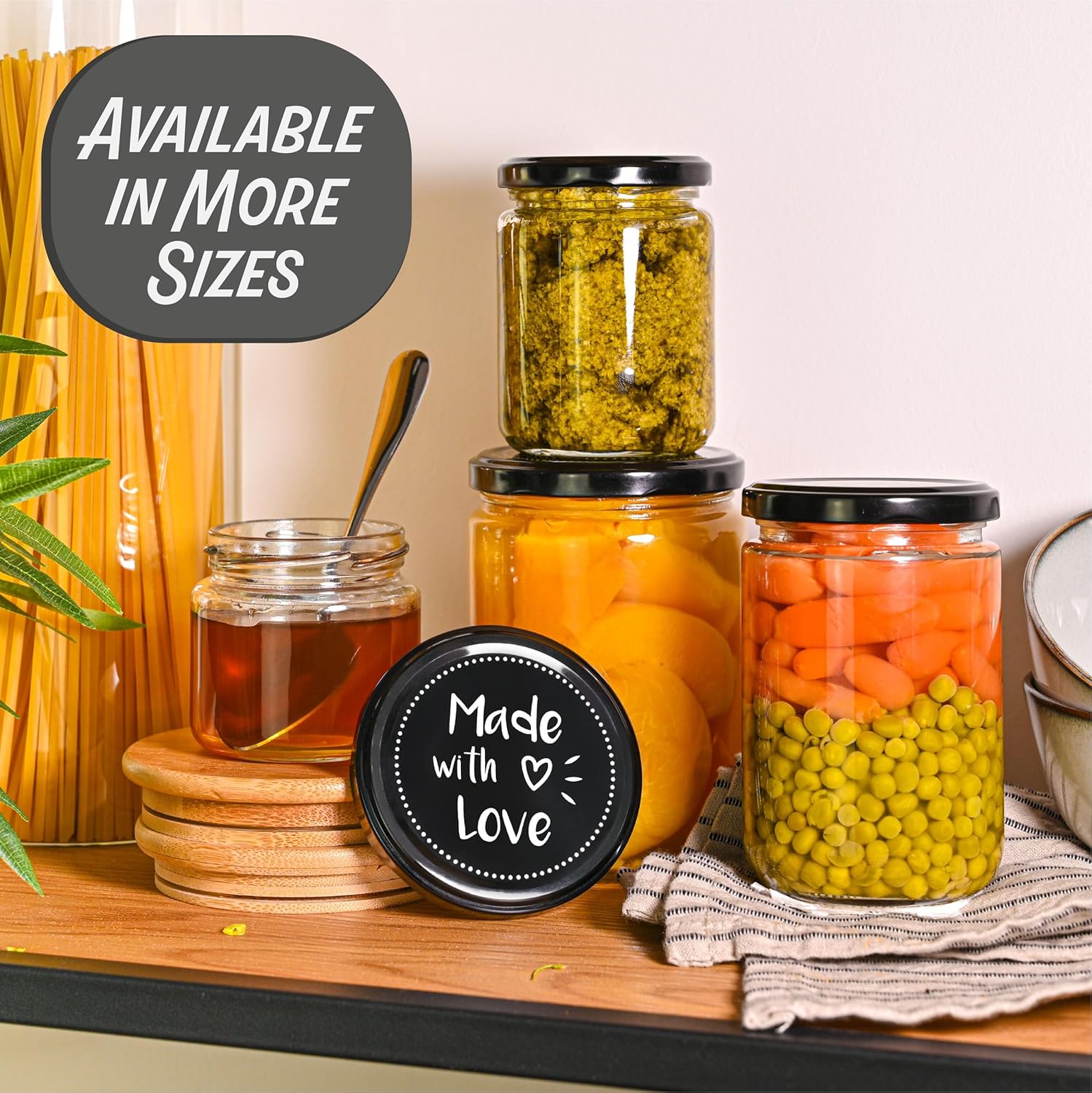 25-Piece Glass Jars Set